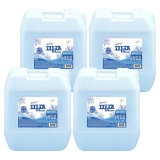 피죤 레귤러 섬유유연제 블루비앙카 본품, 20L, 4개