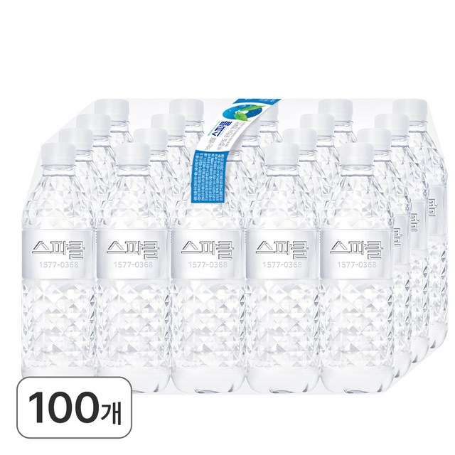 스파클 무라벨 천연암반수, 500ml, 100개
