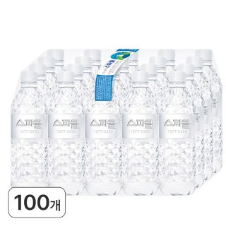 스파클 무라벨 천연암반수, 500ml, 100개
